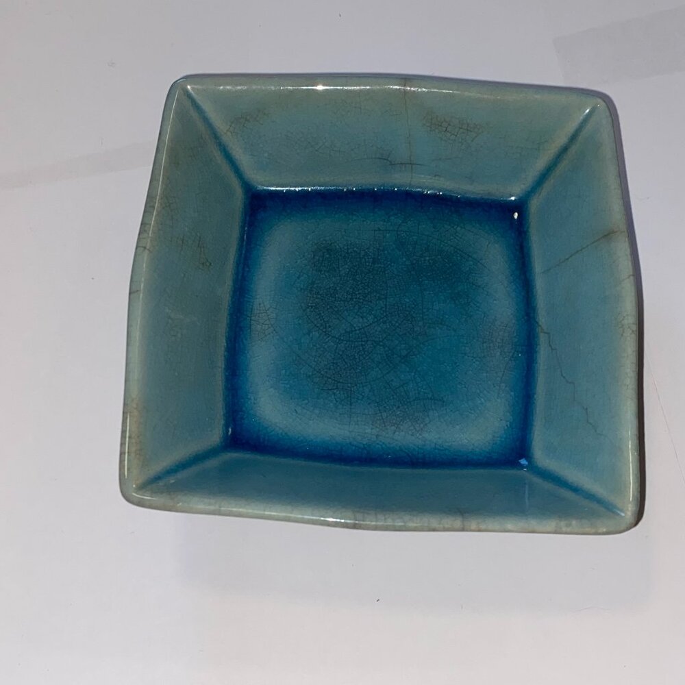 EUC Blue dish approx 4.75"x4.75"